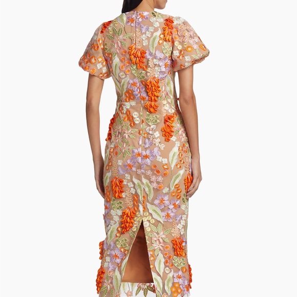 Elliatt Remix Floral Embroidery Midi Dress - Picture 2 of 6